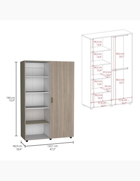 Armario Excelsior ECO Closet Eco Beige de melamina