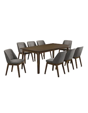 Comedor Mabel Bossa Para 8 Personas De Madera De Caucho, MDF