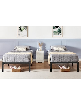 Base para cama armable Kiela Home Make de metal individual