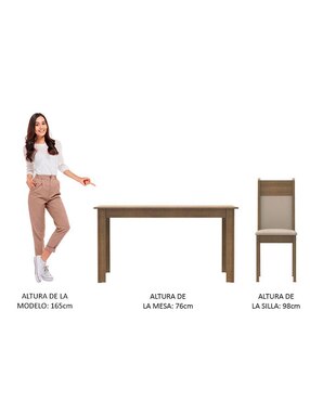 Comedor Cali Madesa para 4 personas