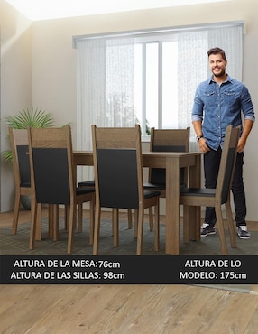 Comedor bahamas Madesa para 6 personas