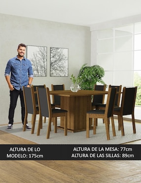 Comedor Marisa Madesa para 8 personas