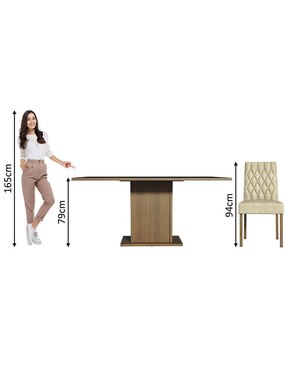 Comedor Hanna Madesa para 6 personas