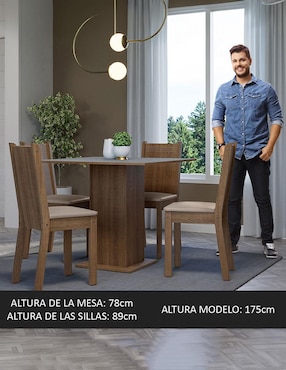 Comedor Samara Madesa para 4 personas