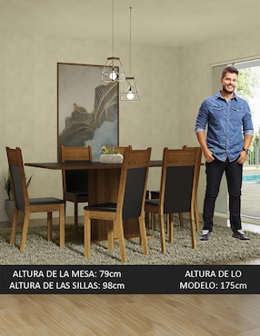 Comedor Augusta Madesa para 6 personas