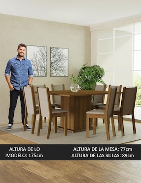 Comedor Marisa Madesa para 8 personas