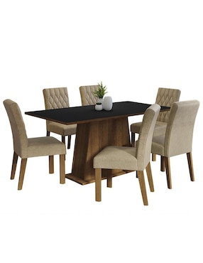 Comedor Britney Madesa para 6 personas
