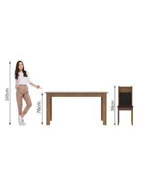 Comedor Havana Madesa para 4 personas