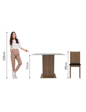Comedor Maya Madesa para 4 personas