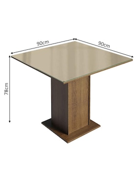 Comedor Tifani Madesa para 4 personas