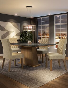 Comedor Aryeli Madesa para 4 personas