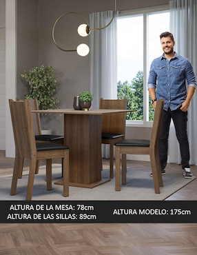 Comedor Samara Madesa para 4 personas