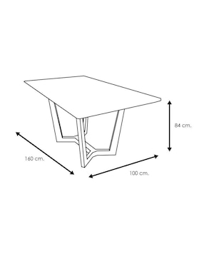 Comedor Vaniglam para 6 personas de mármol