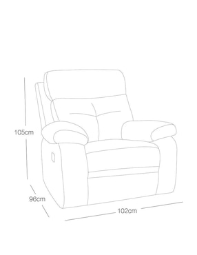 Reclinable Winnien Moblum de madera pino