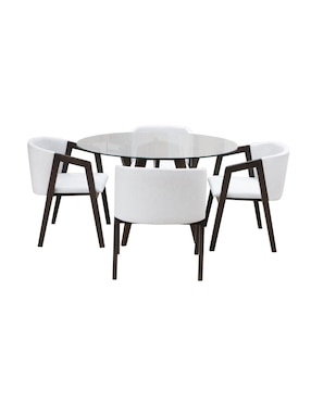 Comedor Gardena Imanol Para 4 Personas De Cristal