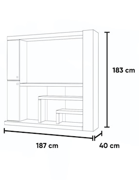 Mueble de tv Kessa de MDF