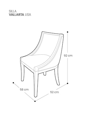 Silla Vallarta Lisa Mögu Muebles de madera pino