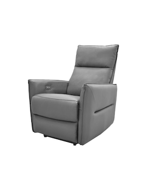 Reclinable Bianchi Blue Room de piel