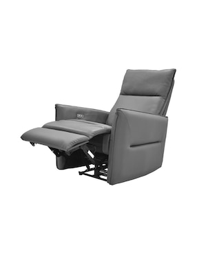 Reclinable Bianchi Blue Room de piel