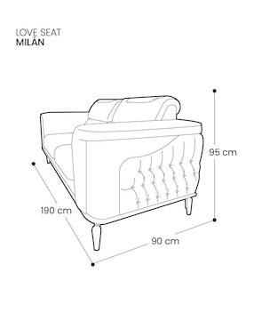 Love seat Mögu Muebles Milán