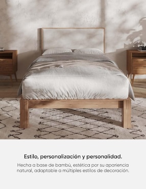 Base para cama Mix & Match Luuna de madera roble