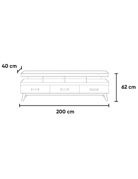 Mueble de tv Kessa de MDF