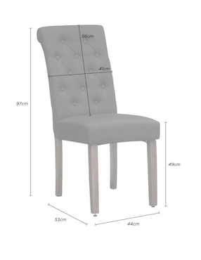 Juego de sillas 2 piezas Moderna Vanlig de madera