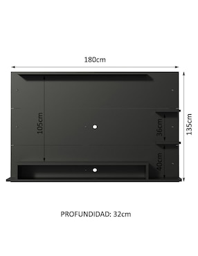 Mueble para Tv Alfa Madesa de MDP