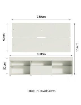 Mueble de tv Miami Madesa de MDP