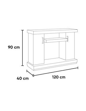 Mueble de tv Habana Kessa de madera