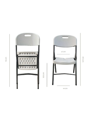 Silla plegable 5 piezas Shorbull de plástico