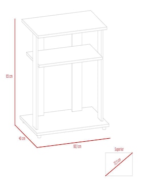 Mueble de tv Eco Excelsior de melamina