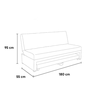 Sofá cama Cisla Kessa de lino