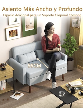 Love seat Furniturer Ania de lino