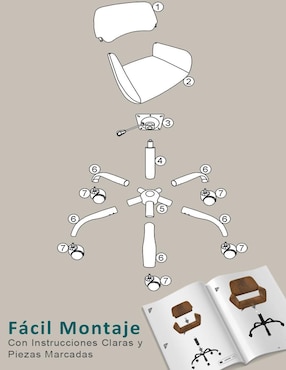 Silla escritorio Ross KD Furniturer