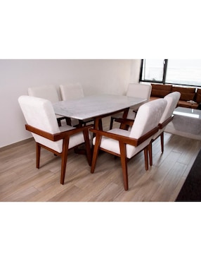 Comedor Vaniglam para 6 personas de mármol