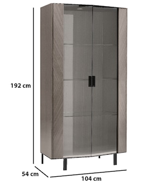 Vitrina Olimpia Alf Italia de chapa madera eucalipto