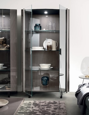Vitrina Olimpia Alf Italia de chapa madera eucalipto