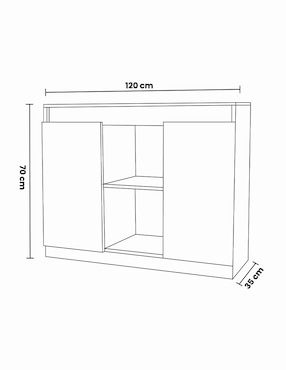 Credenza Hogar Hogare de melamina