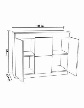 Credenza Hogar Hogare de melamina