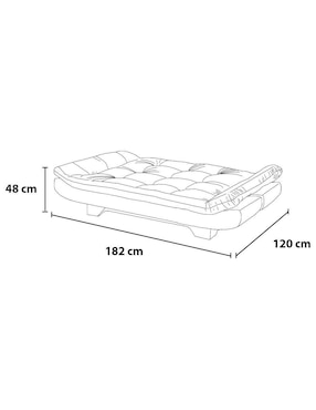 Sofá cama Bularo Kessa de velvet