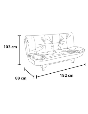 Sofá cama Bularo Kessa de velvet