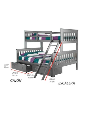 Litera Rainer Ansoal de madera pino