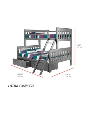 Litera Rainer Ansoal de madera pino