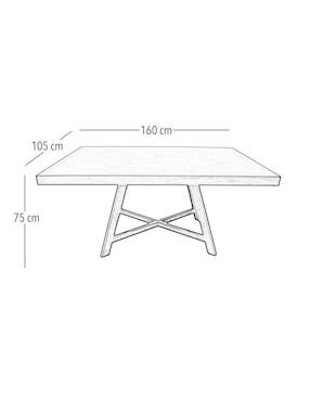 Comedor Canela Tikan para 6 personas