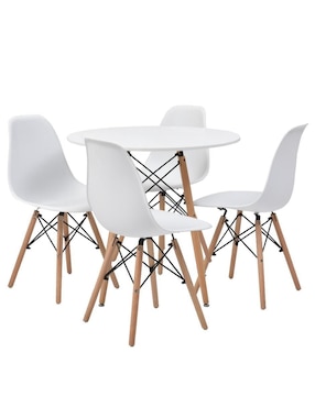 Comedor Chad-Oslo Sochic Para 4 Personas De MDF