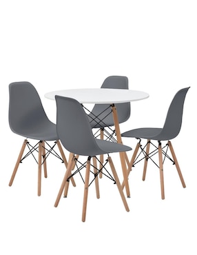 Comedor Chad-Oslo Sochic Para 4 Personas De MDF