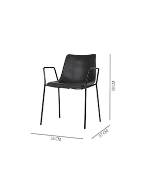 Silla FLUSS Mobica de metal