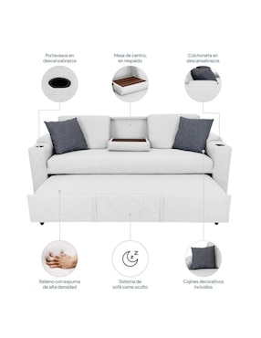 Sofá cama armable Milán Easy Living