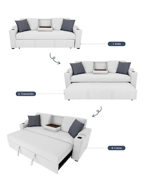 Sofá cama armable Milán Easy Living